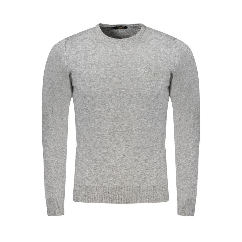 Cavalli Class Marle Gray/Grey Fitted Sweater