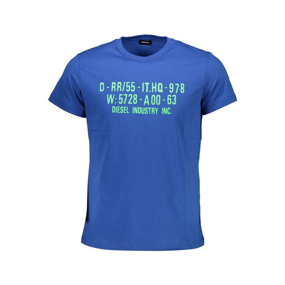 Diesel Typography T-Shirt - Shock Blue 