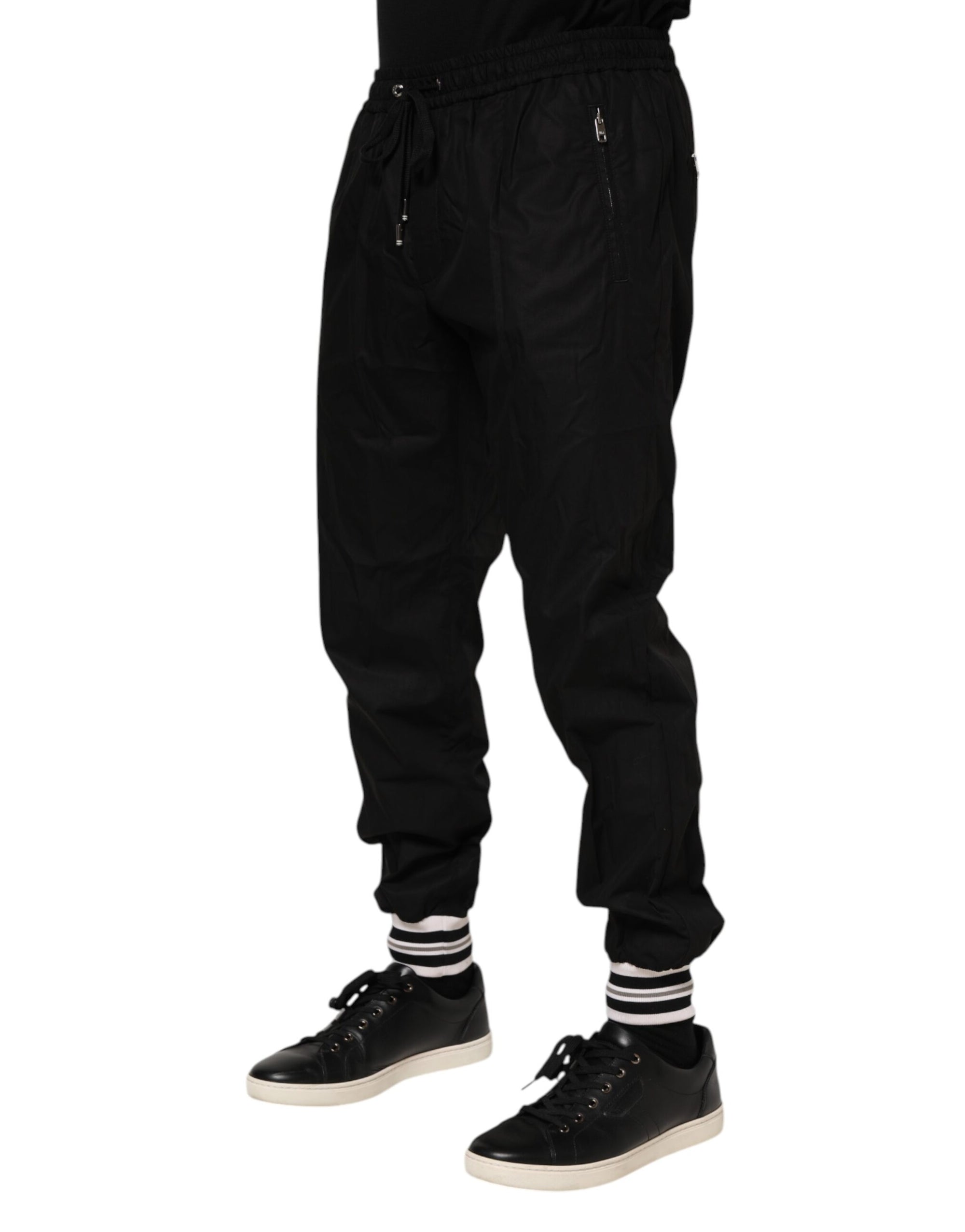 Dolce & Gabbana Black Cotton Jogger Pants