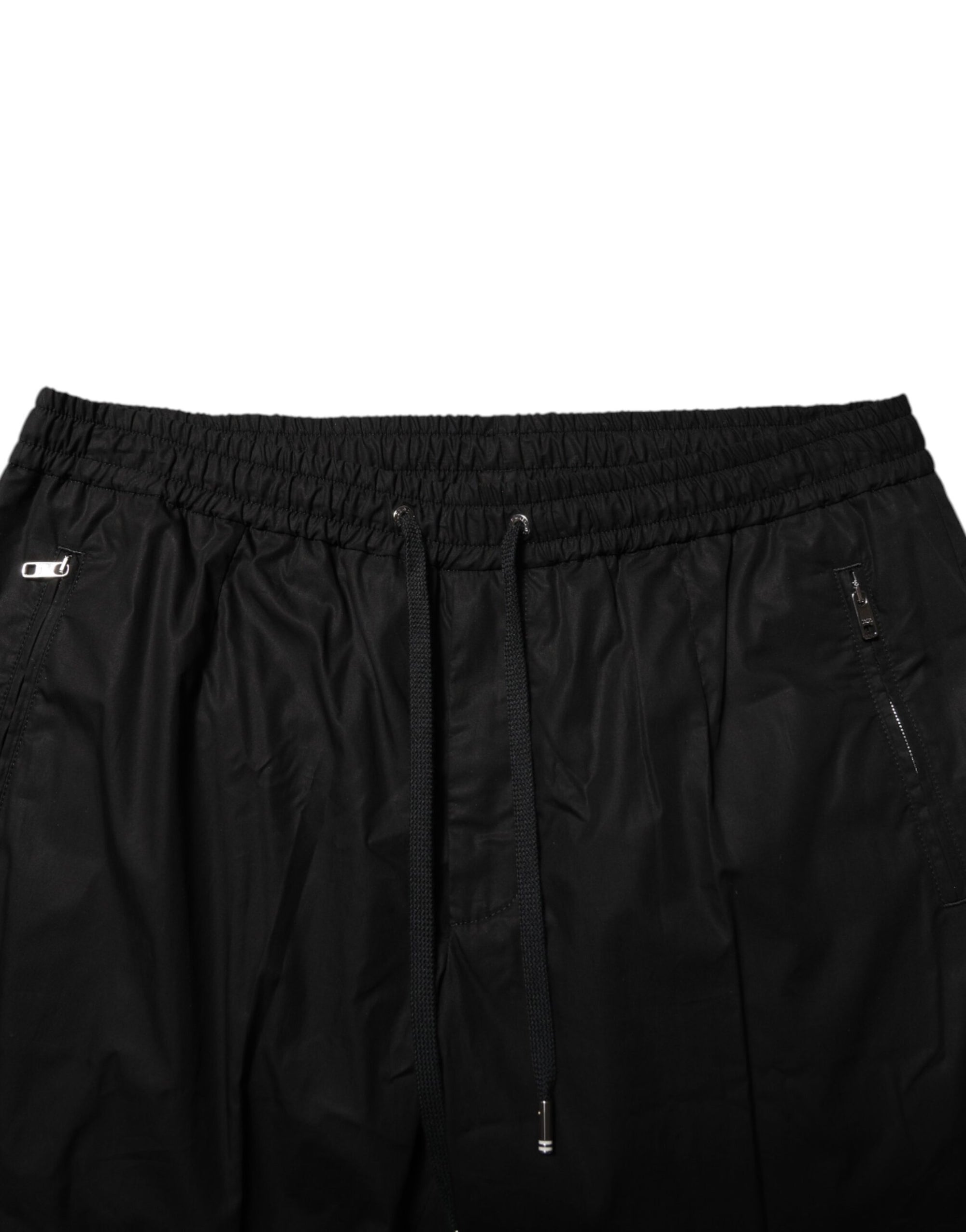 Dolce & Gabbana Black Cotton Jogger Pants