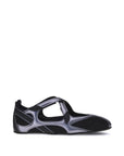 The Attico Nomad Ballerinas - Black & Silver