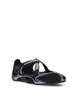 The Attico Nomad Ballerinas - Black & Silver