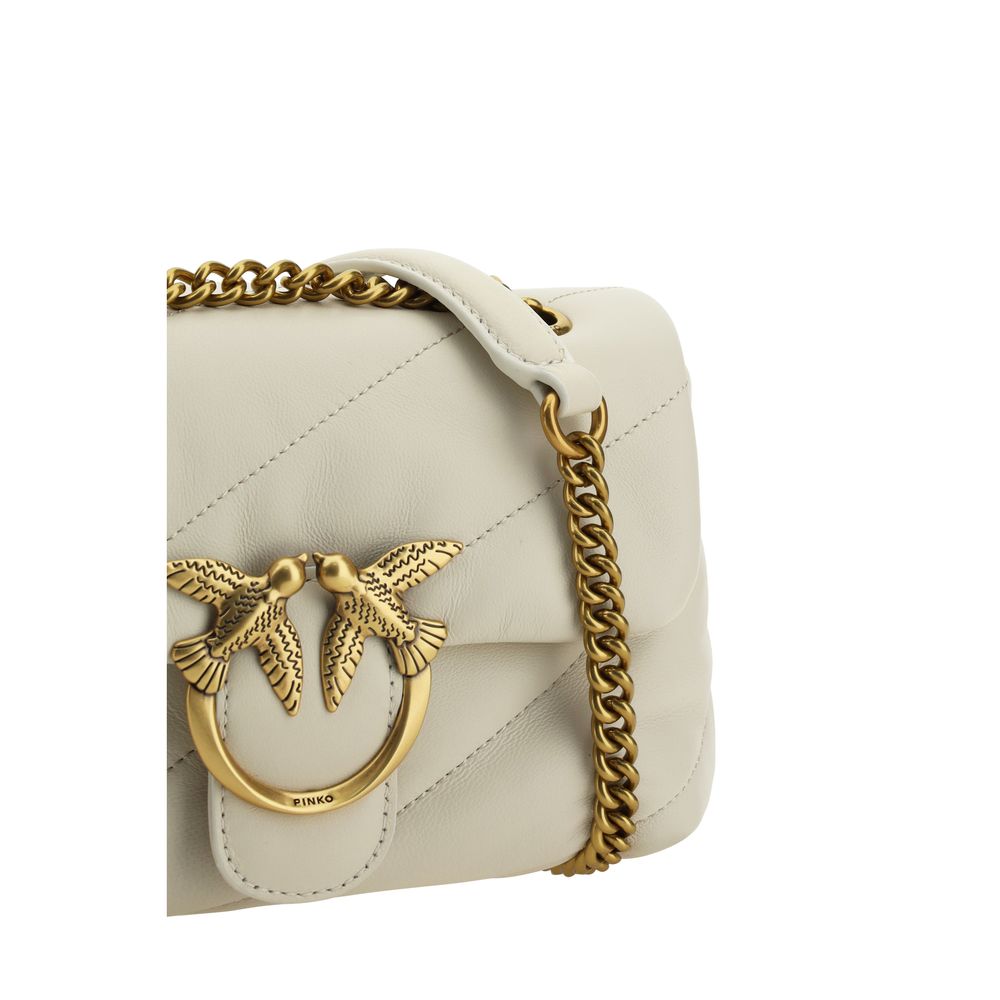 PINKO Love Mini Puff Leather Shoulder Bag