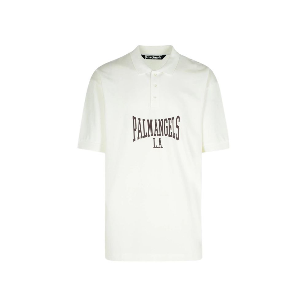 Palm Angels College Logo Polo - White