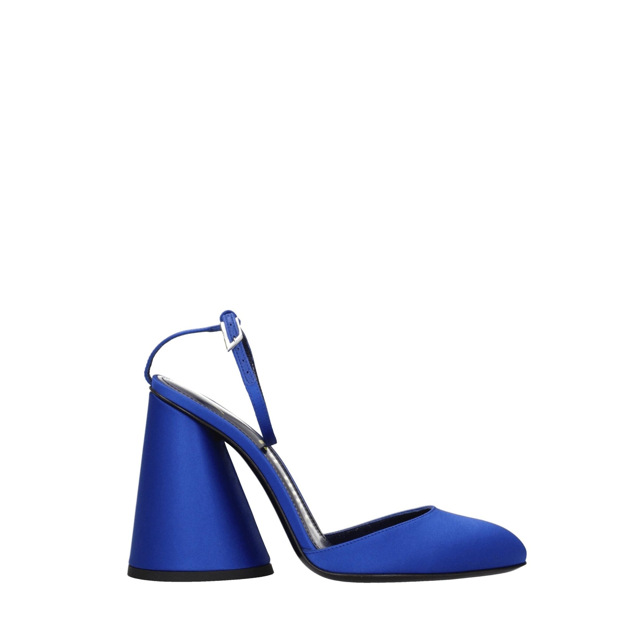 The Attico Luz Satin Heeled Sandals - Blue