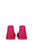 The Attico Luz Rhinestone Embellished Heeled Mule Sandals - Fuchsia Pink