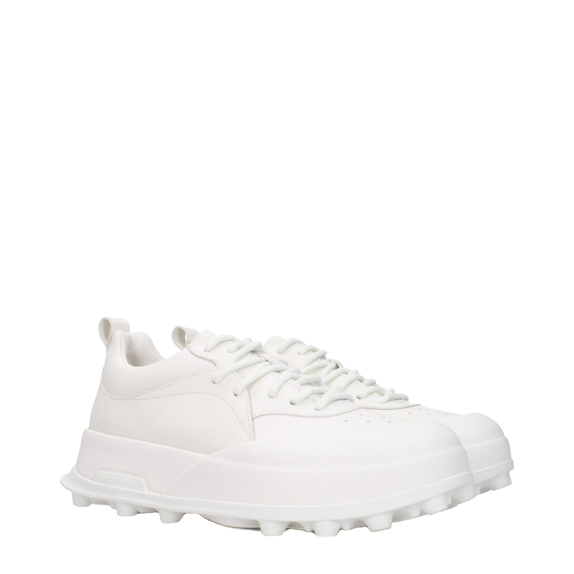 Jil Sander Leather Sneakers - White