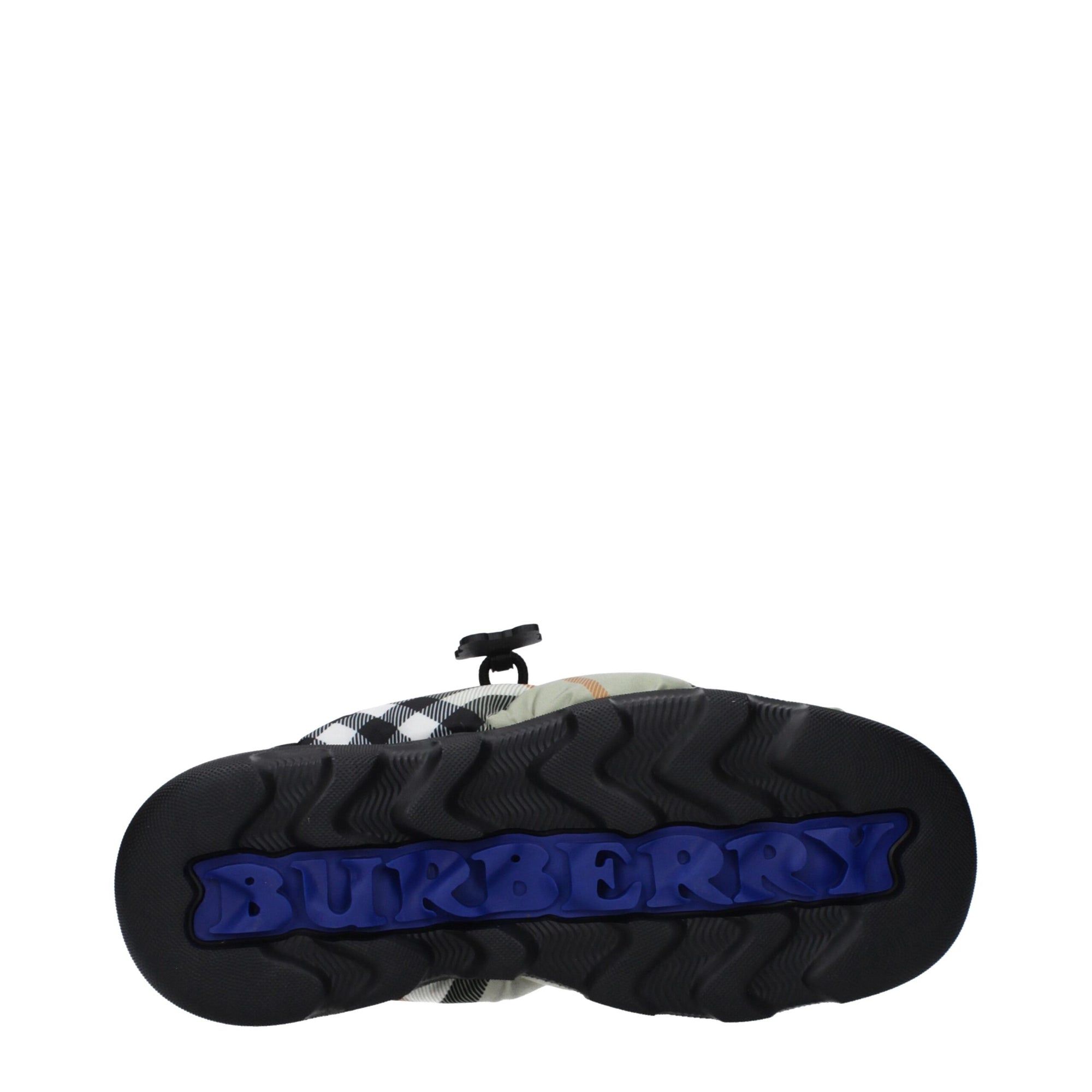 Burberry Checked Fabric Slip-On Shoes