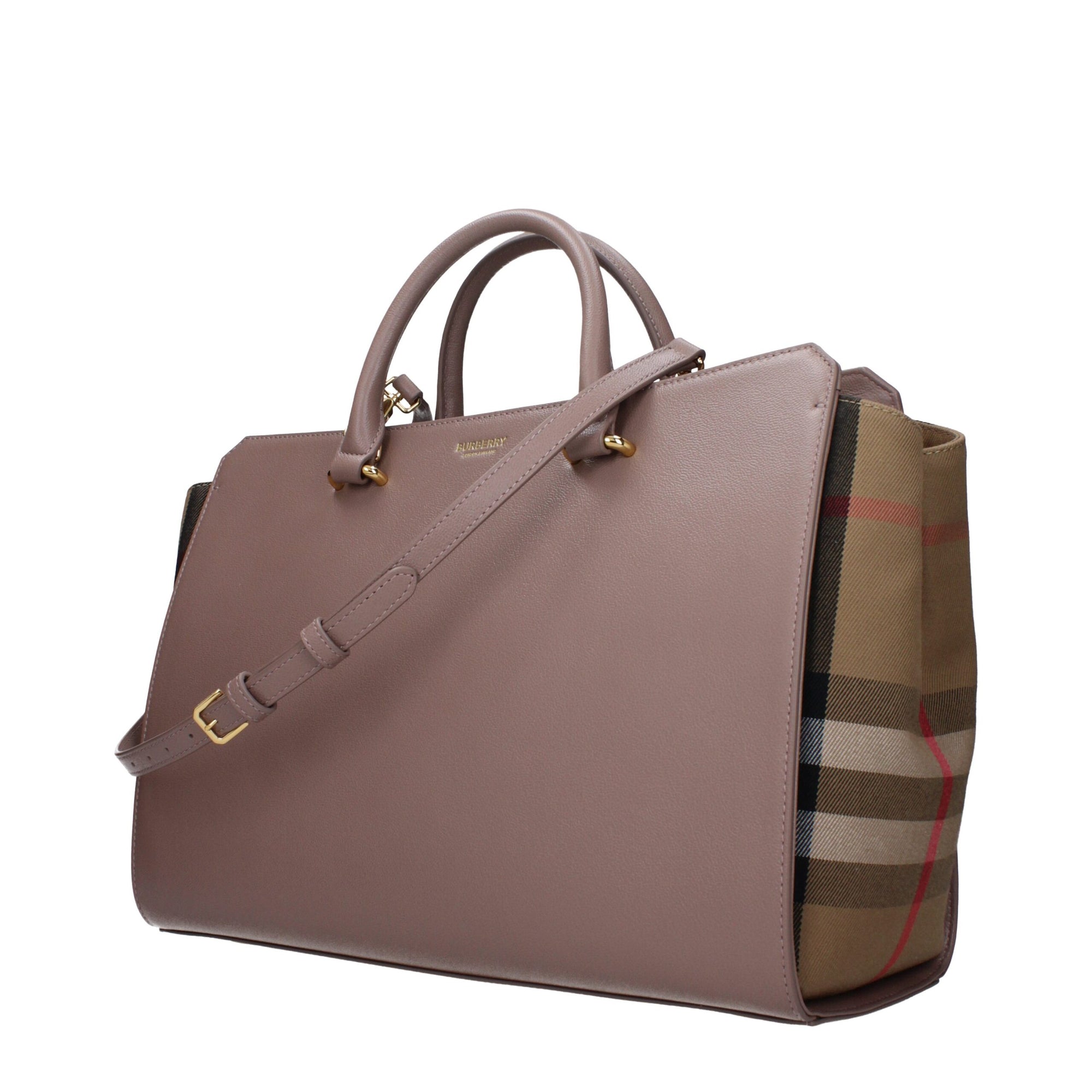 Burberry Leather Weekender Top Handle Shoulder Bag
