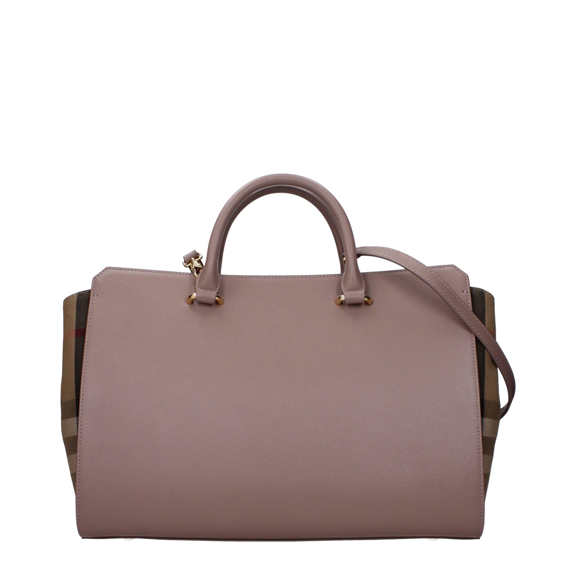 Burberry Leather Weekender Top Handle Shoulder Bag