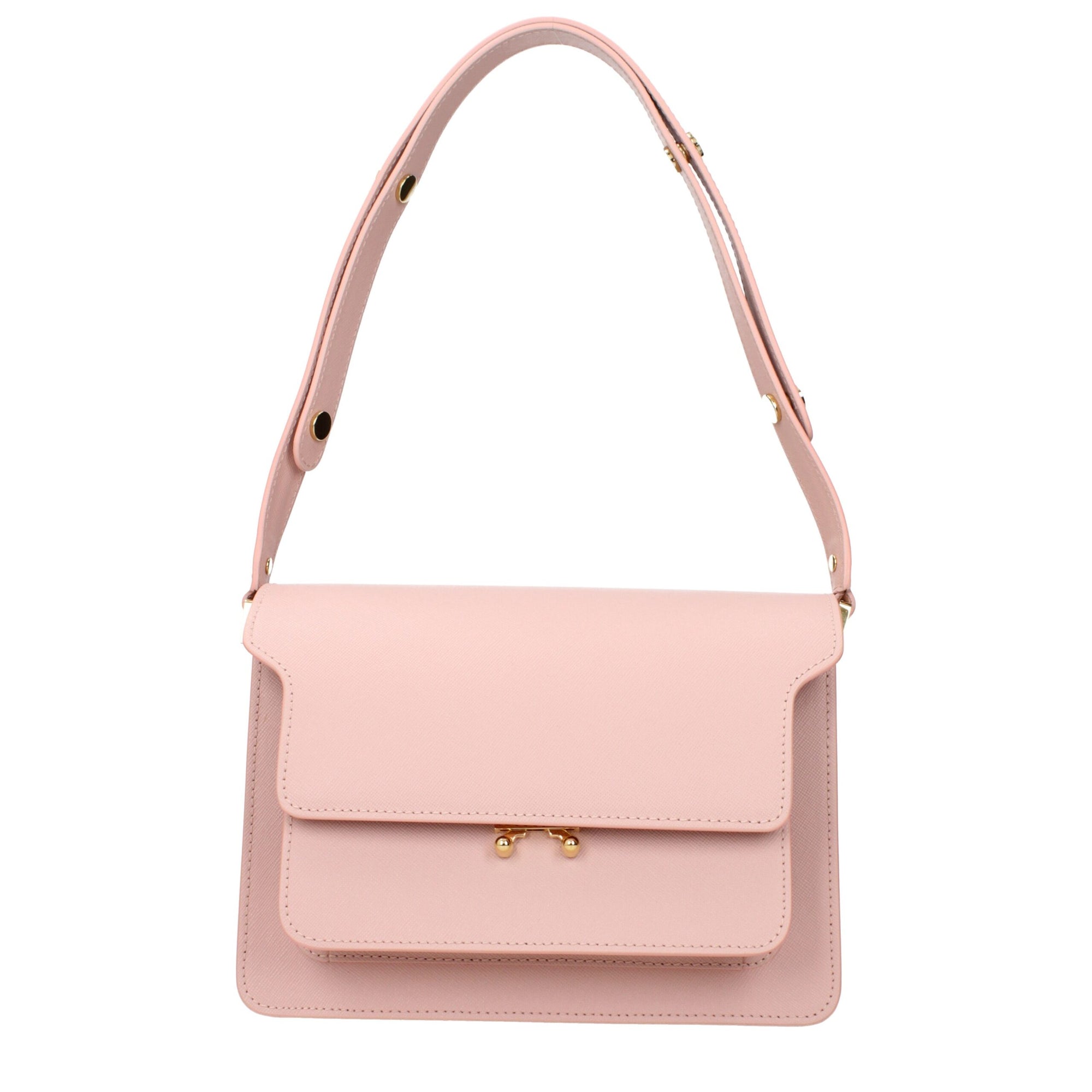 Marni Leather Shoulder Bag - Pink