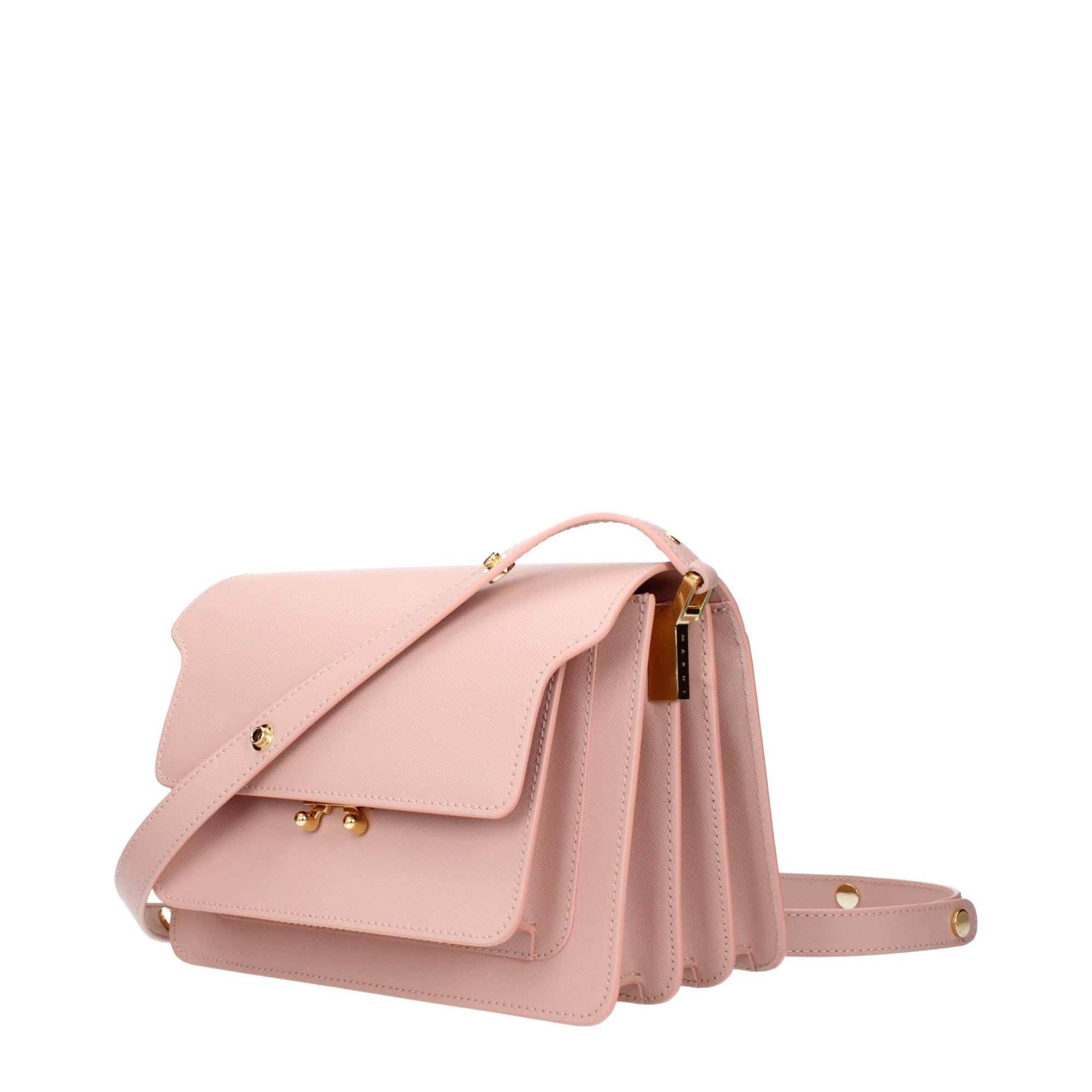 Marni Leather Shoulder Bag - Pink