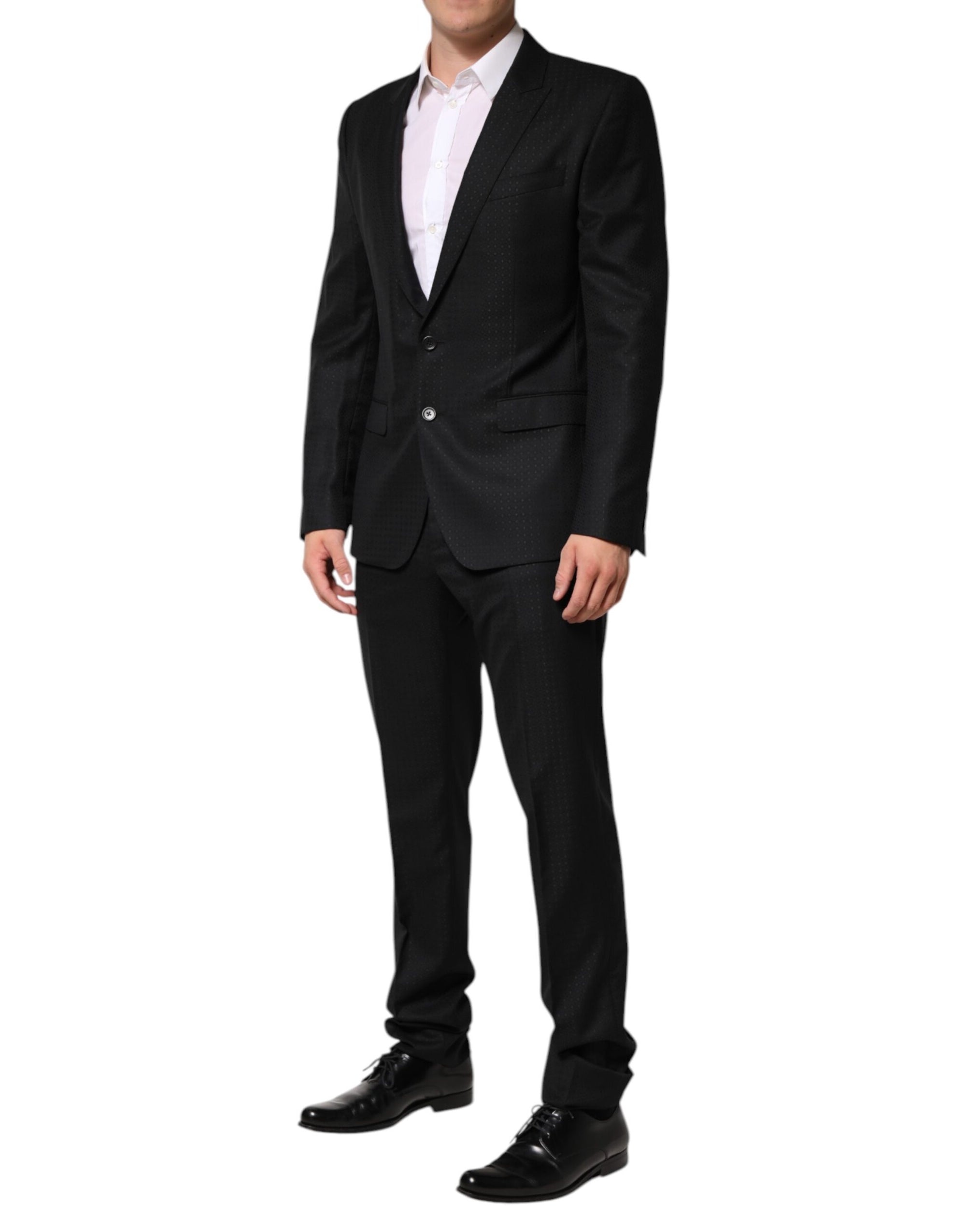 Dolce & Gabbana Jacquard 2-Piece Suit - Black