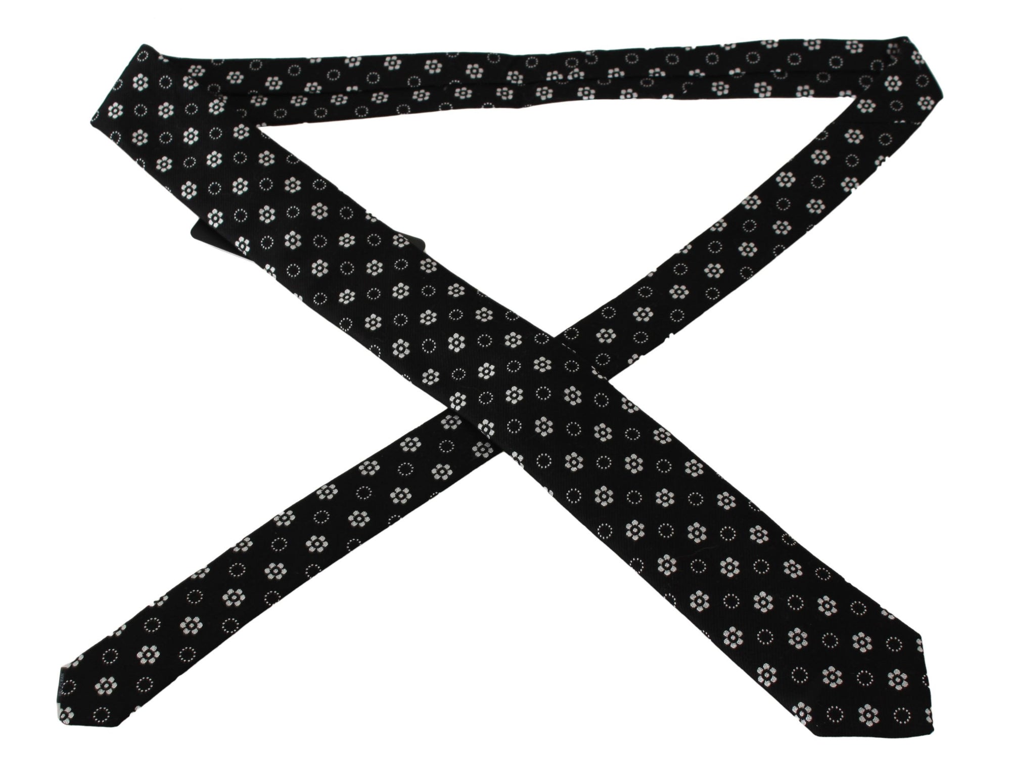 Dolce & Gabbana Floral Silk Slim Suit Tie