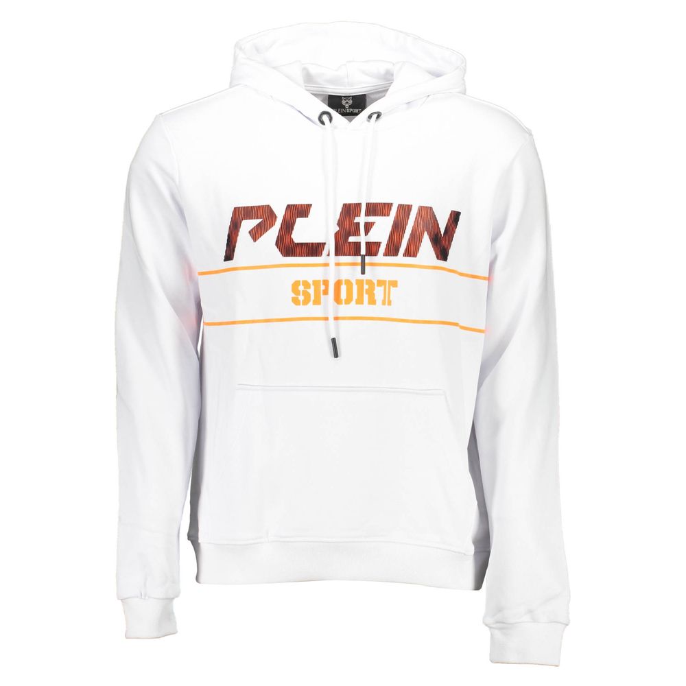 Plein Sport Logo Hoodie - White - Made In Italy