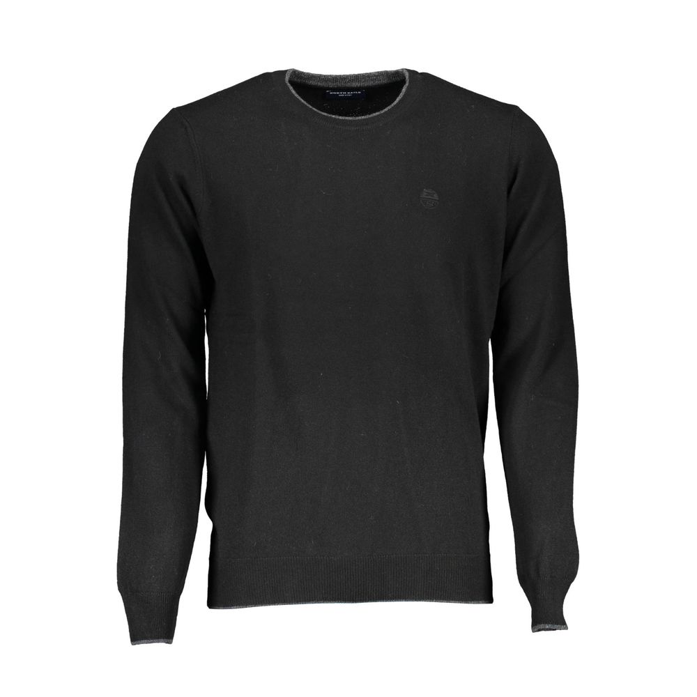 North Sails Wool-Cashmere Crewneck Sweater - Black