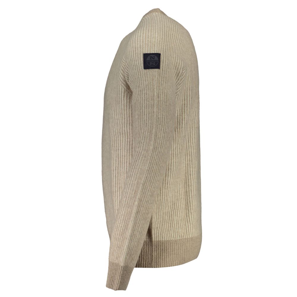 North Sails Ribbed Wool Sweater - Beige
