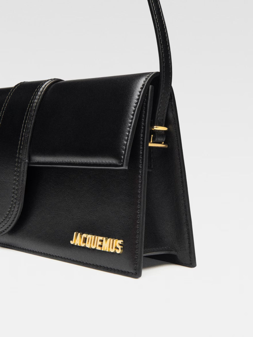 Jacquemus Black Leather Le Bambino Long