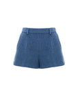 Gucci Blue Wool-Mohair Mini Shorts