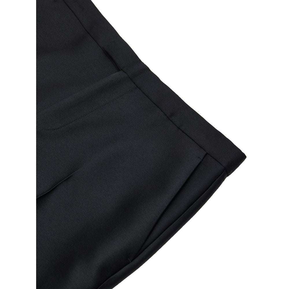 Gucci Wool-Silk Wide Leg Cropped Suit Pants