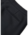 Gucci Wool-Silk Wide Leg Cropped Suit Pants