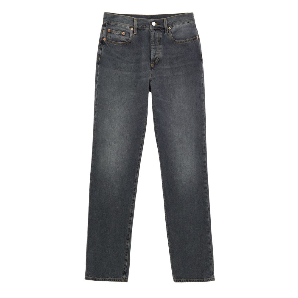 Gucci Washed Gray/Grey Straight Leg Fit Denim