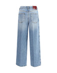 Gucci Light Wash Wide Leg Jeans