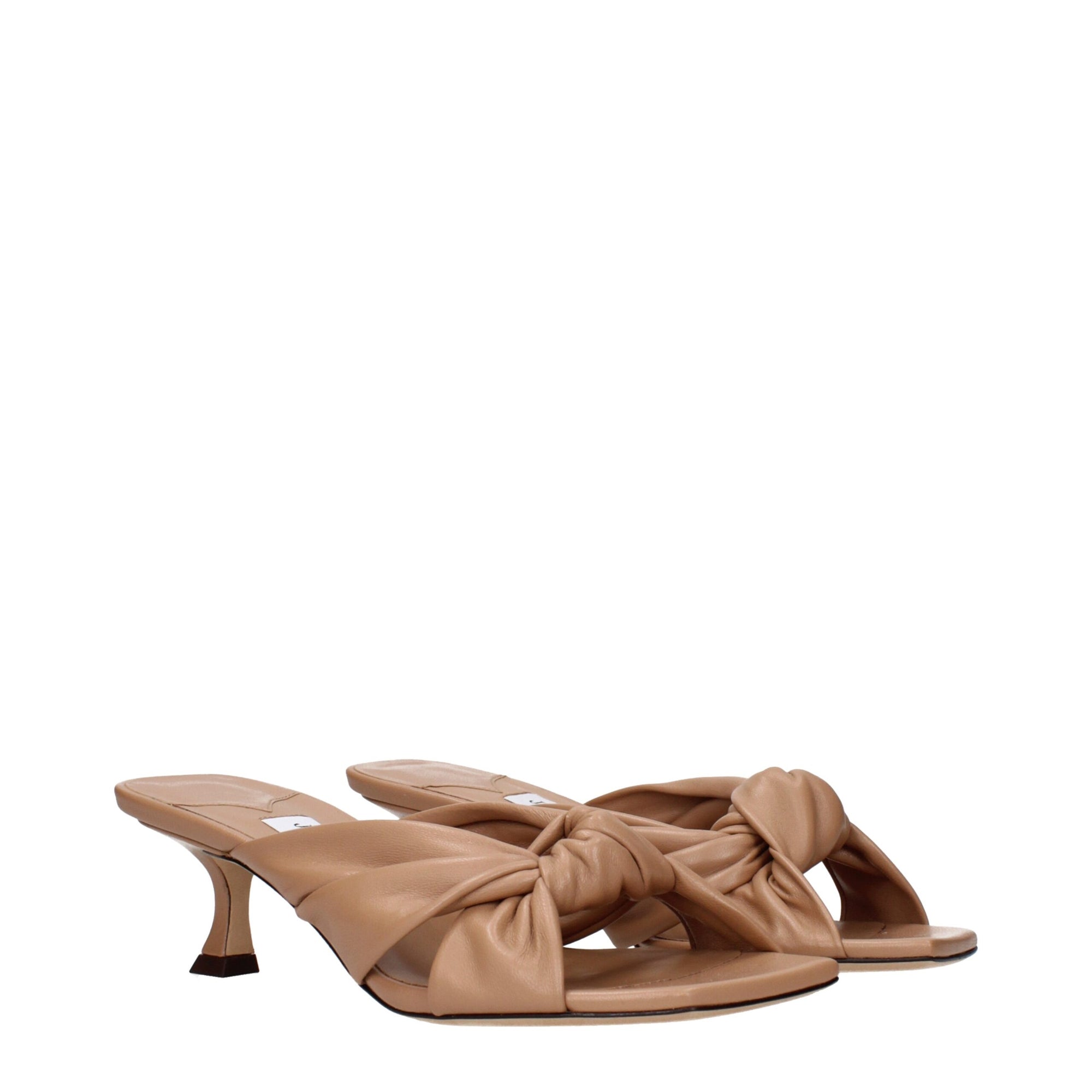 Jimmy Choo Leather Low Heel Sandals