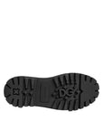Dolce & Gabbana Black Leather Studded & Crystal Embellished Derby Shoes