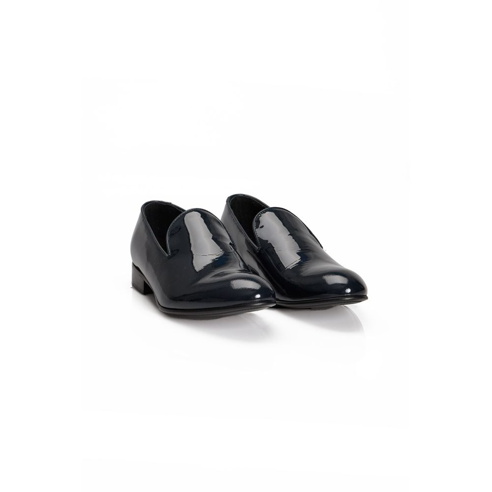 Roberto Pepe Luxury Leather Loafers - Deepest Blue
