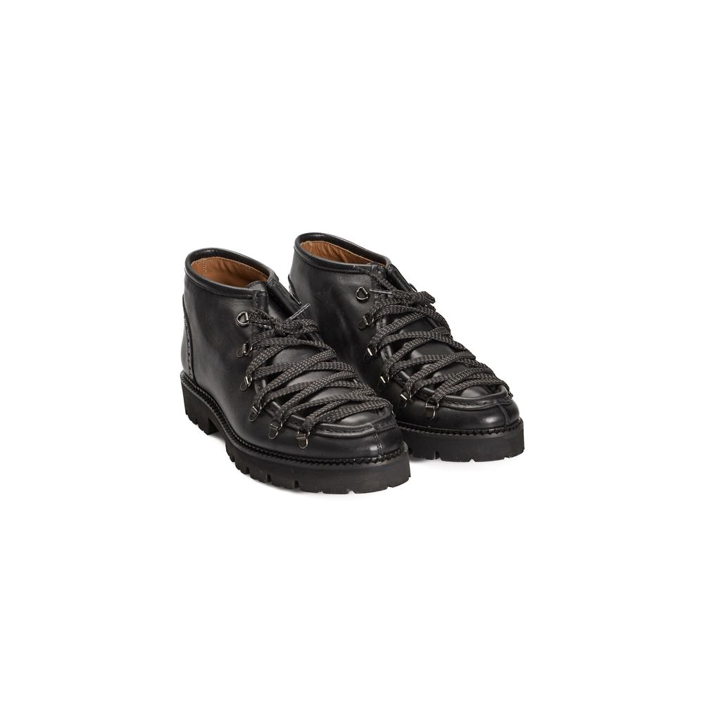 Roberto Pepe Luxury Leather Lace-Up Boots - Made In Italy