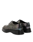 Dolce & Gabbana Multicolor Leather Lace-up Derby Shoes