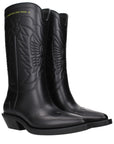 Christian Dior Black Rubber Low Heel Boots