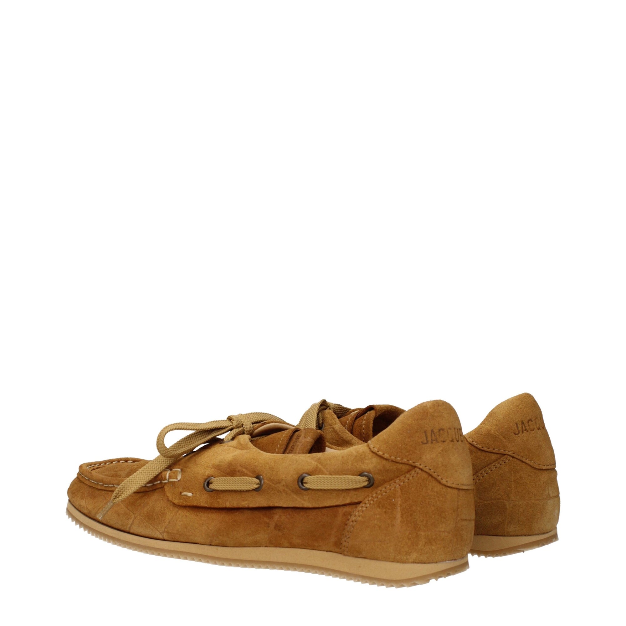 Jacquemus Brown Suede Leather Boat Shoes