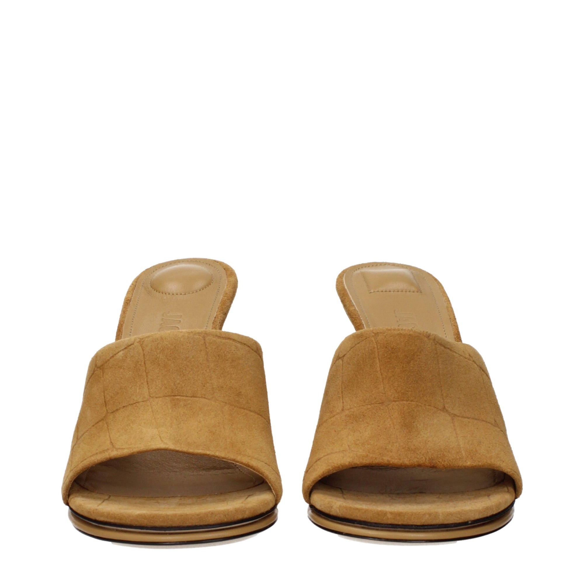 Jacquemus Tan Brown Leather Stiletto Heeled Sandals