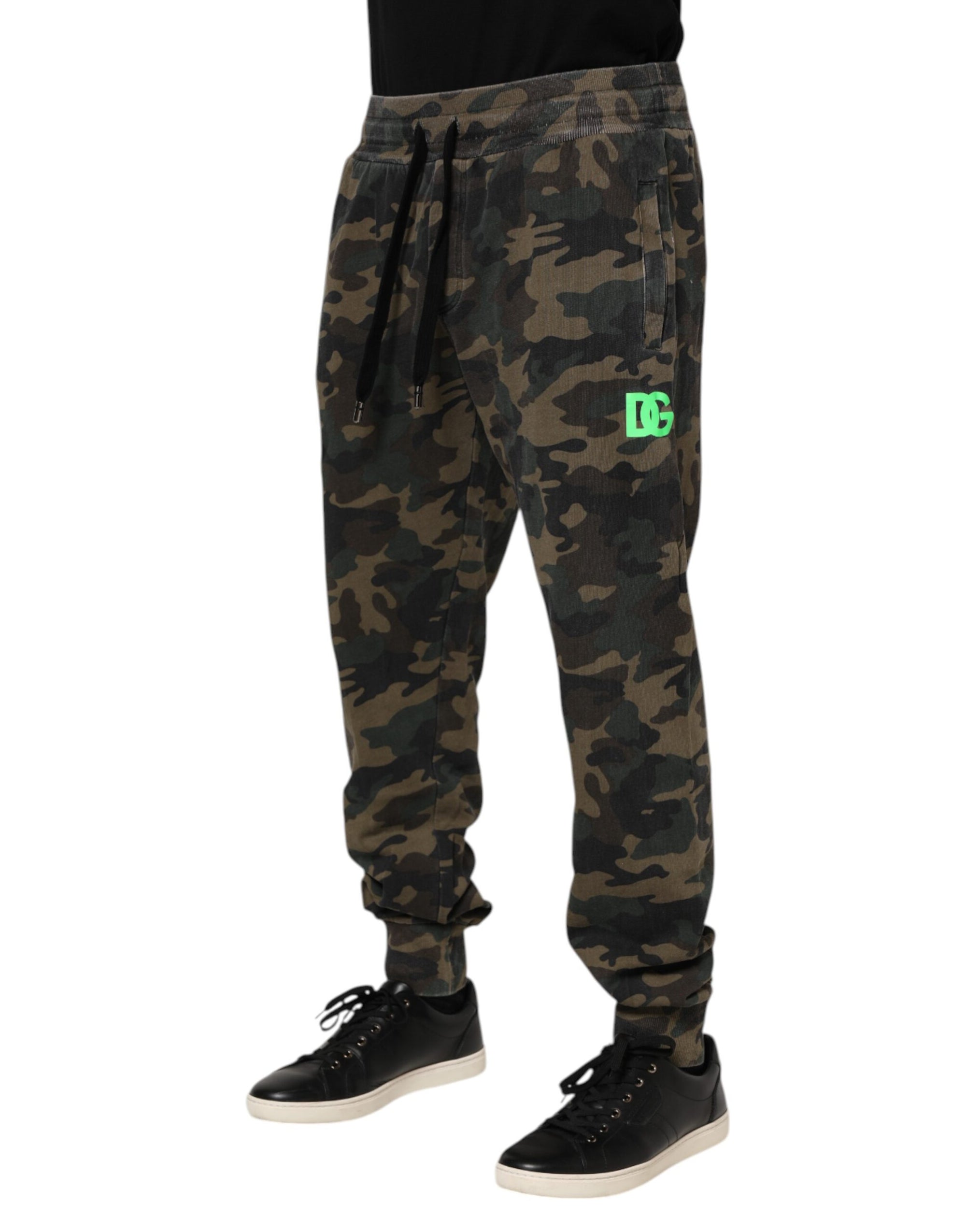 Dolce & Gabbana Camouflage Cotton Jogger Pants