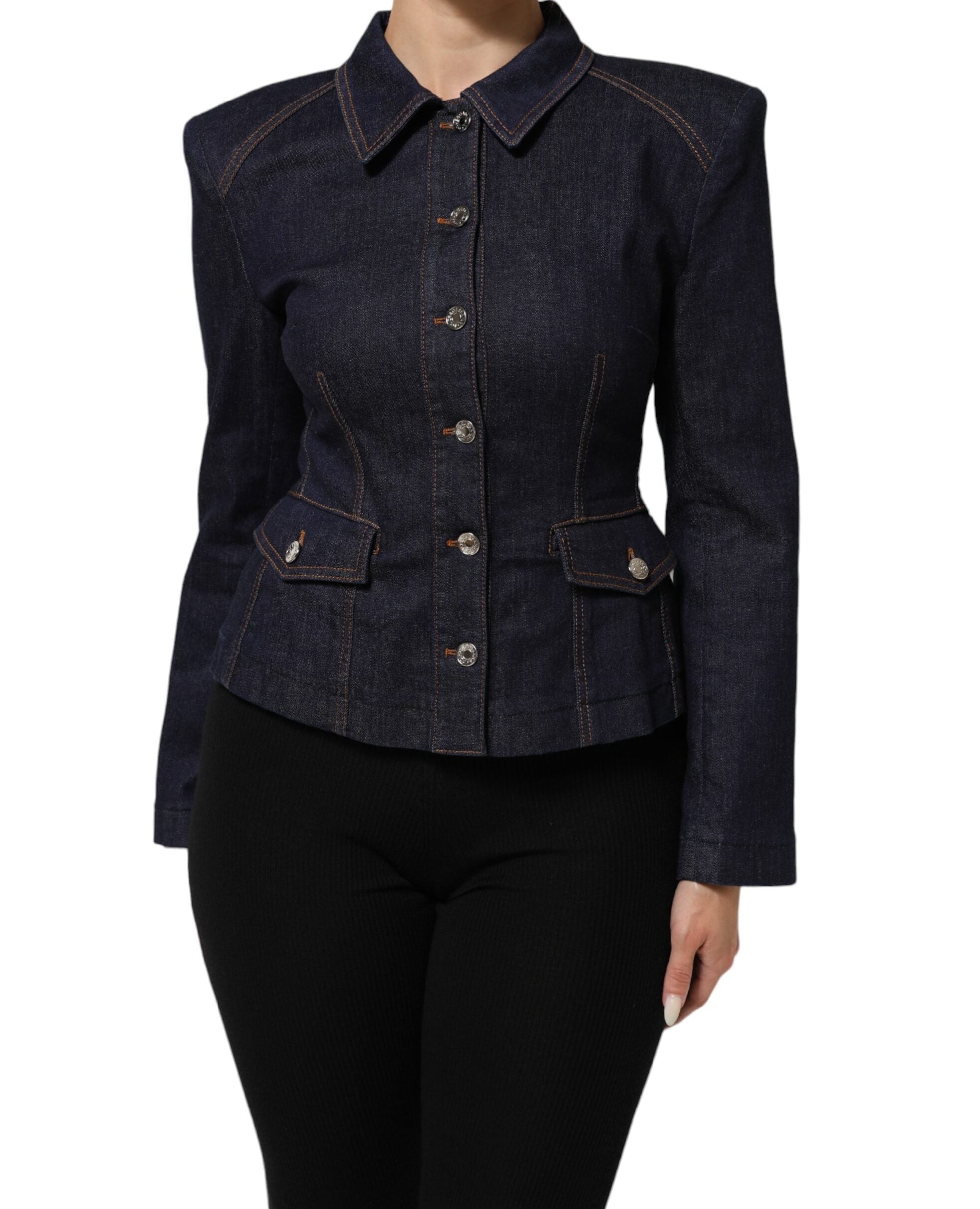 Dolce & Gabbana Single-Breasted Denim Blazer
