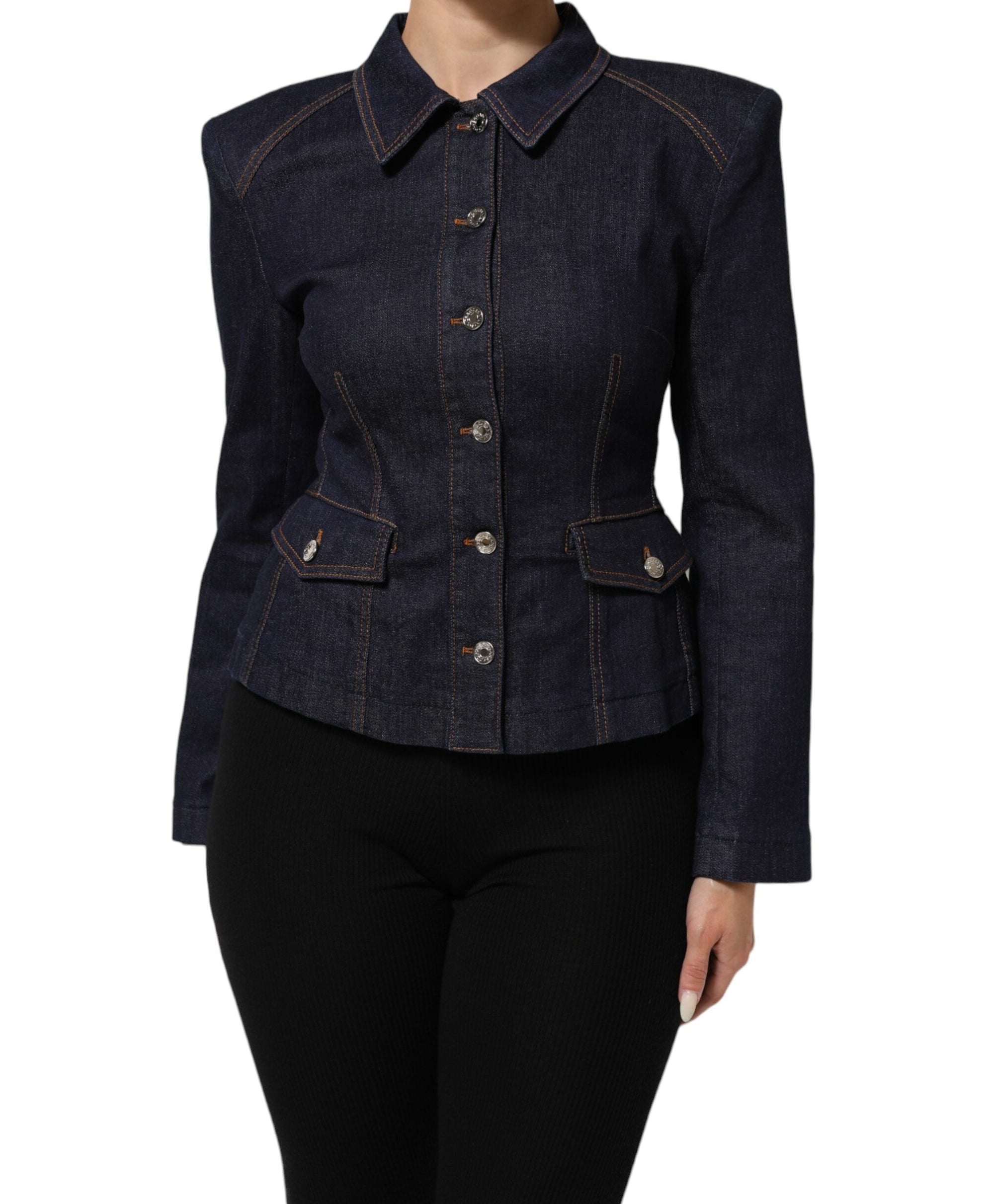 Dolce & Gabbana Single-Breasted Denim Blazer