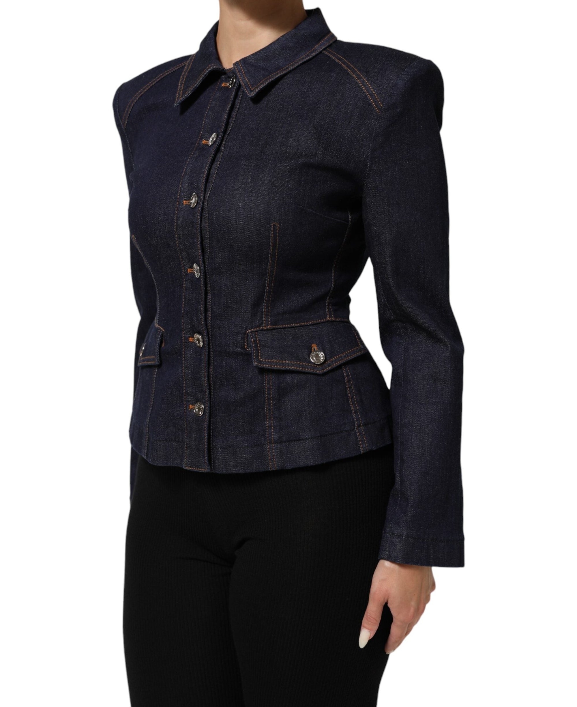 Dolce & Gabbana Single-Breasted Denim Blazer