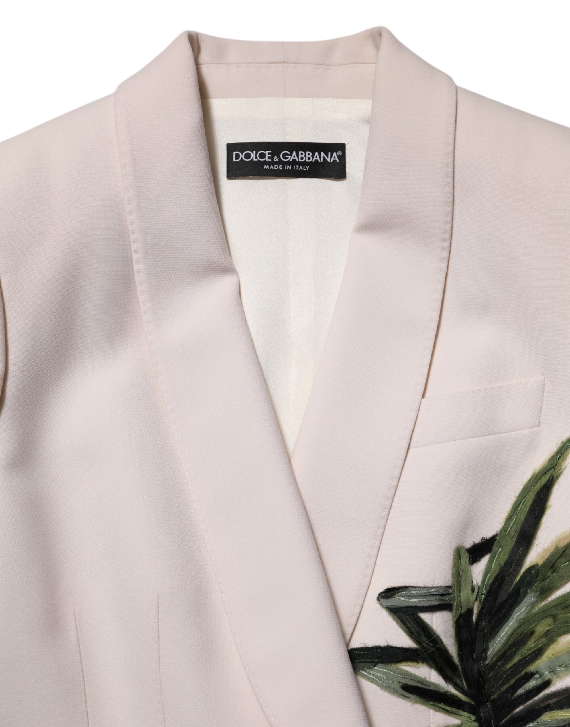 Dolce &amp; Gabbana Embroidered Single-Breasted Wool-Silk Blazer