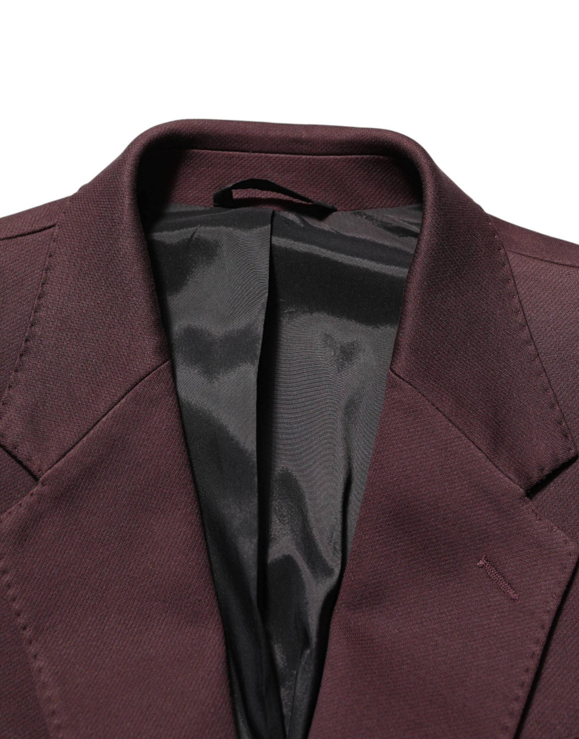 Dolce &amp; Gabbana Single-Breasted Suit Jacket Blazer - Maroon