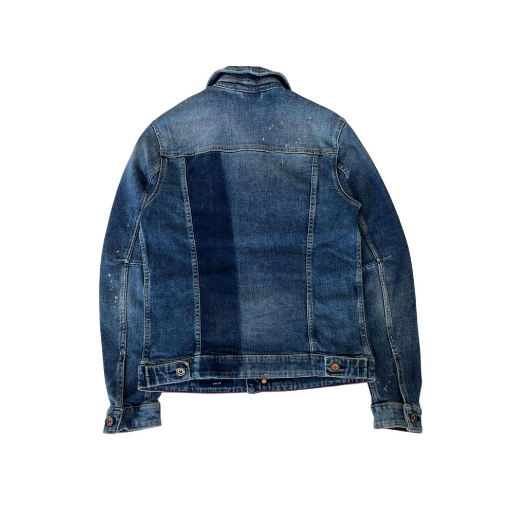 Jack & Jones Distressed Mid-Blue Washed Denim Jacket