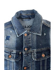 Jack & Jones Distressed Mid-Blue Washed Denim Jacket