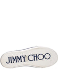 Jimmy Choo Fenix Blue & White Low Top Sneakers