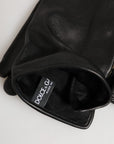 Dolce & Gabbana Embellished Florals Leather Long Gloves - Black