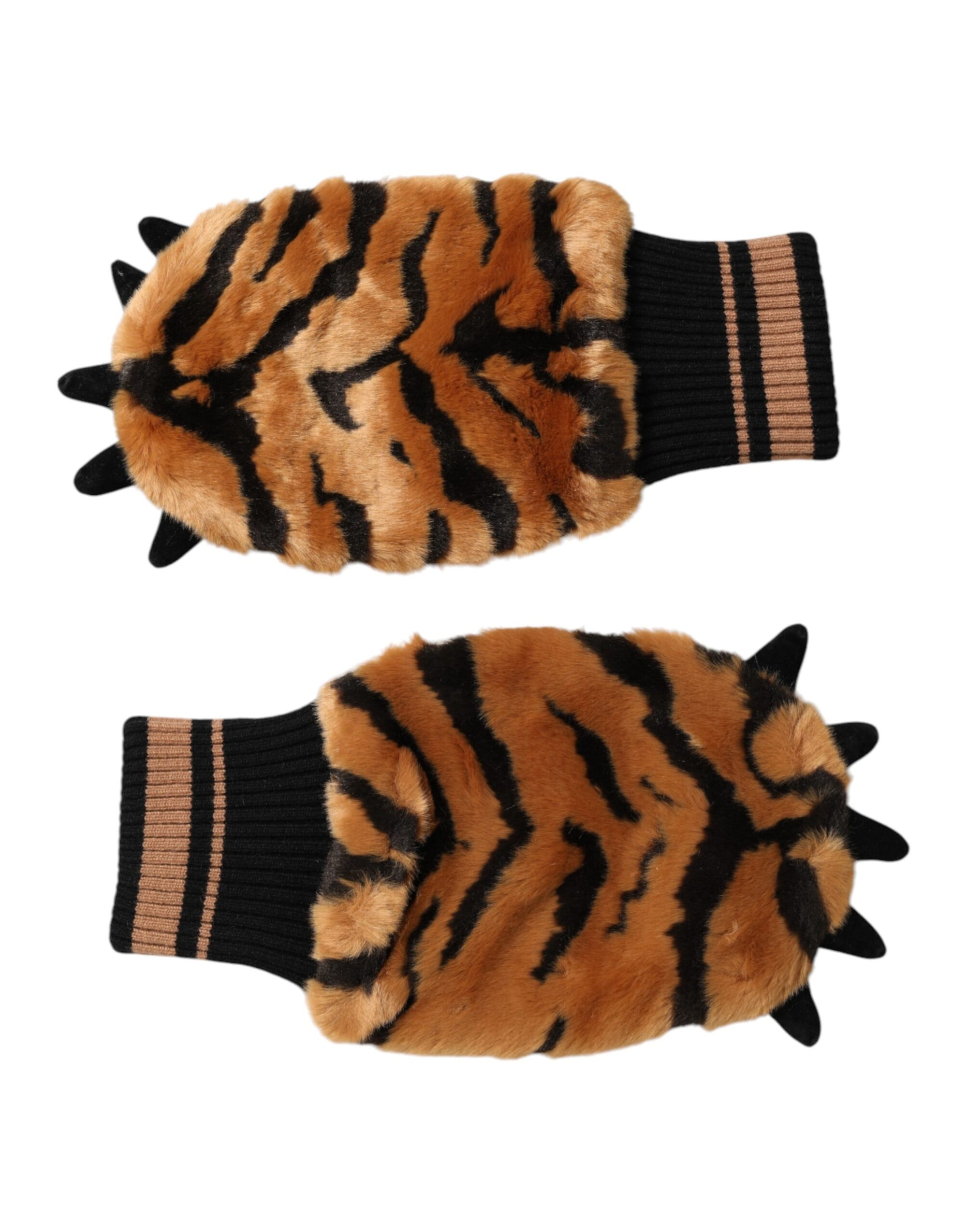 Dolce & Gabbana Tiger Paw Mitten Gloves