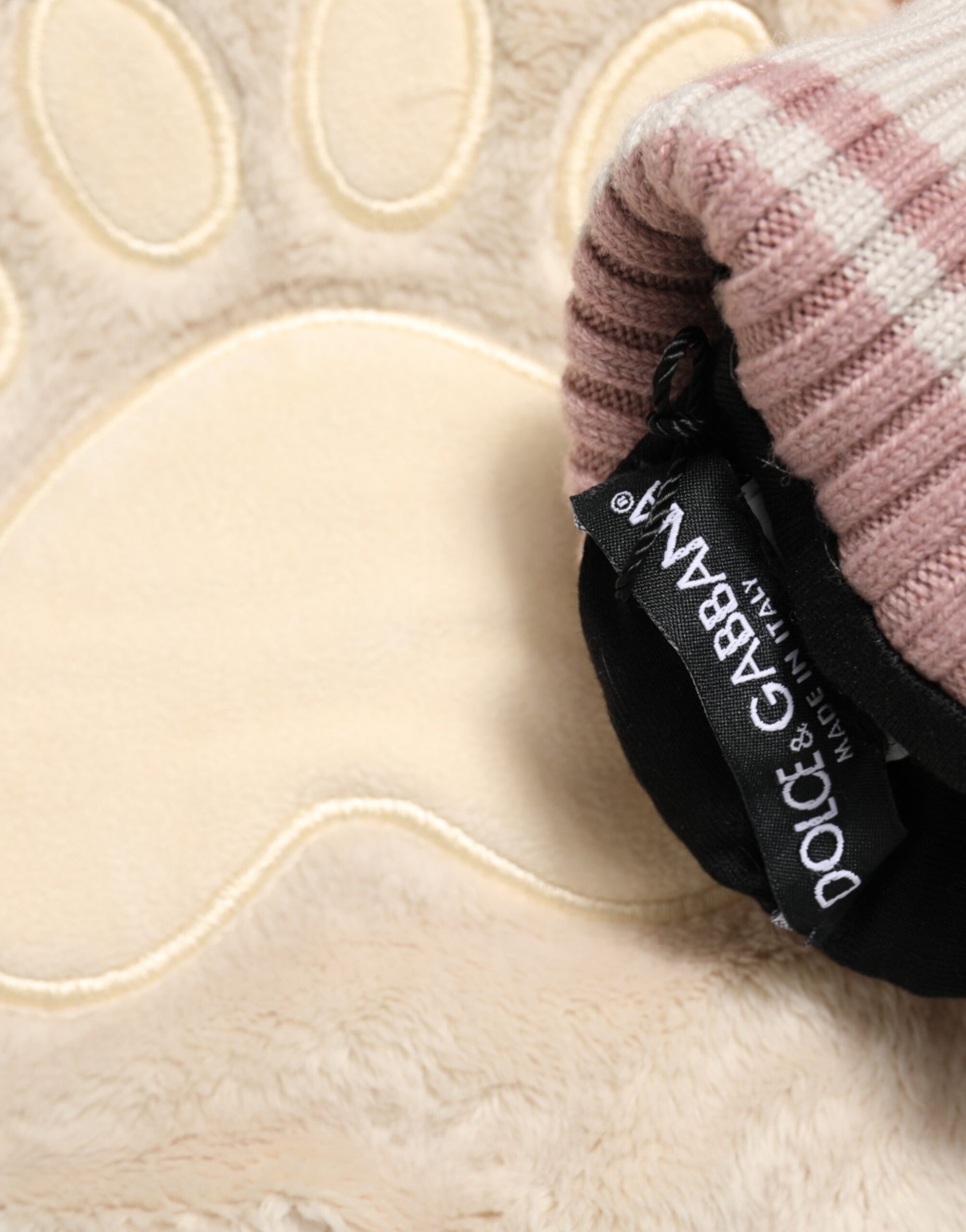 Dolce & Gabbana Paw Mitten Gloves - Pink