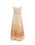 Zimmermann Floral Wanderlust Corset Midi Dress