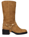 Chloé Suede Leather Heeled Ankle Boots