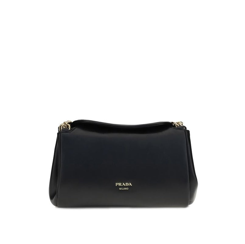 Prada Nappa Leather Shoulder Bag - Black